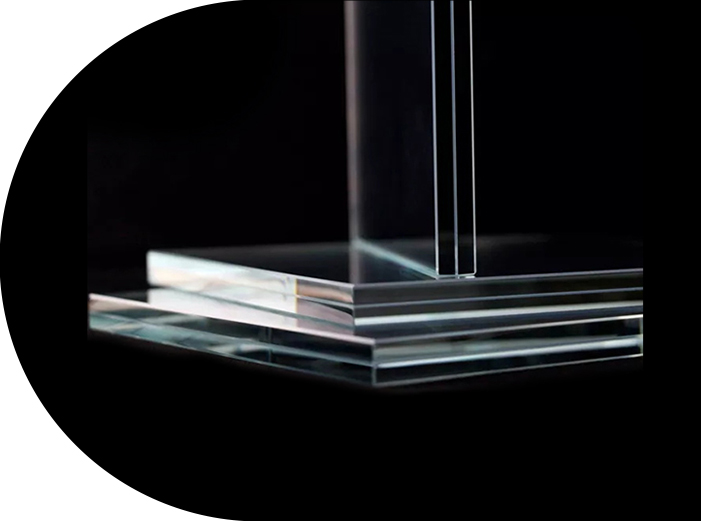 Ultra bijelo laminirano staklo